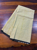 Cotton Mulmul Bagru Print Saree - Yellow