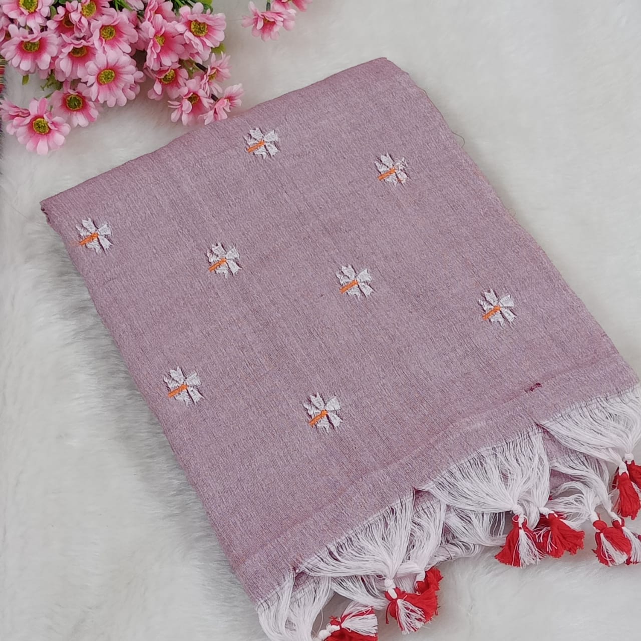 Parijat Embroidered Khadi cotton