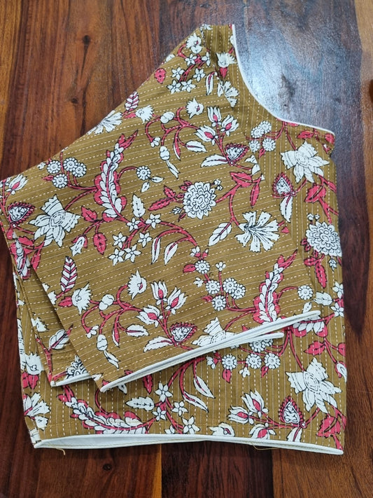 Kantha Print Cotton Blouse