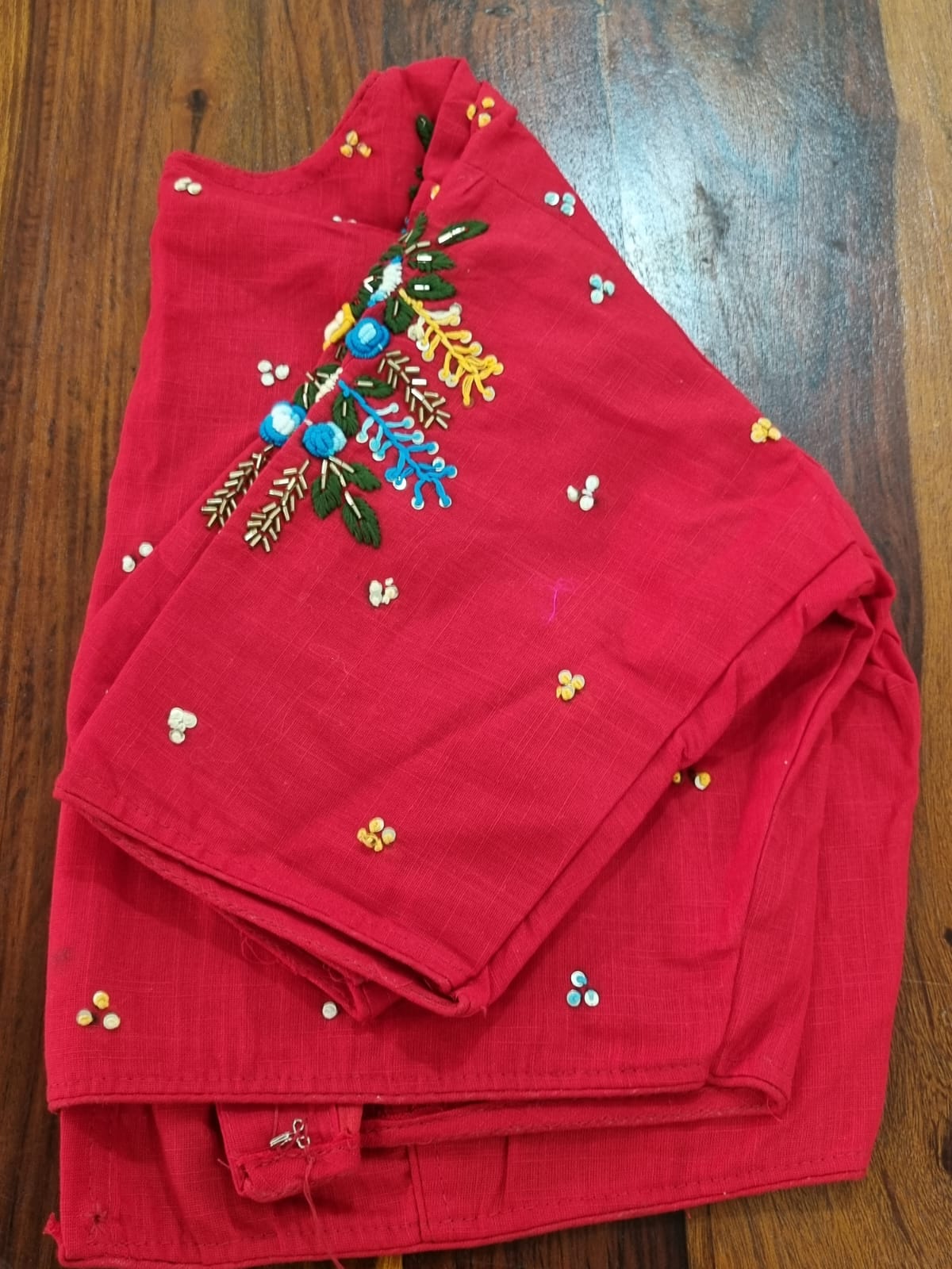 Floral Hand Embroidered Blouse