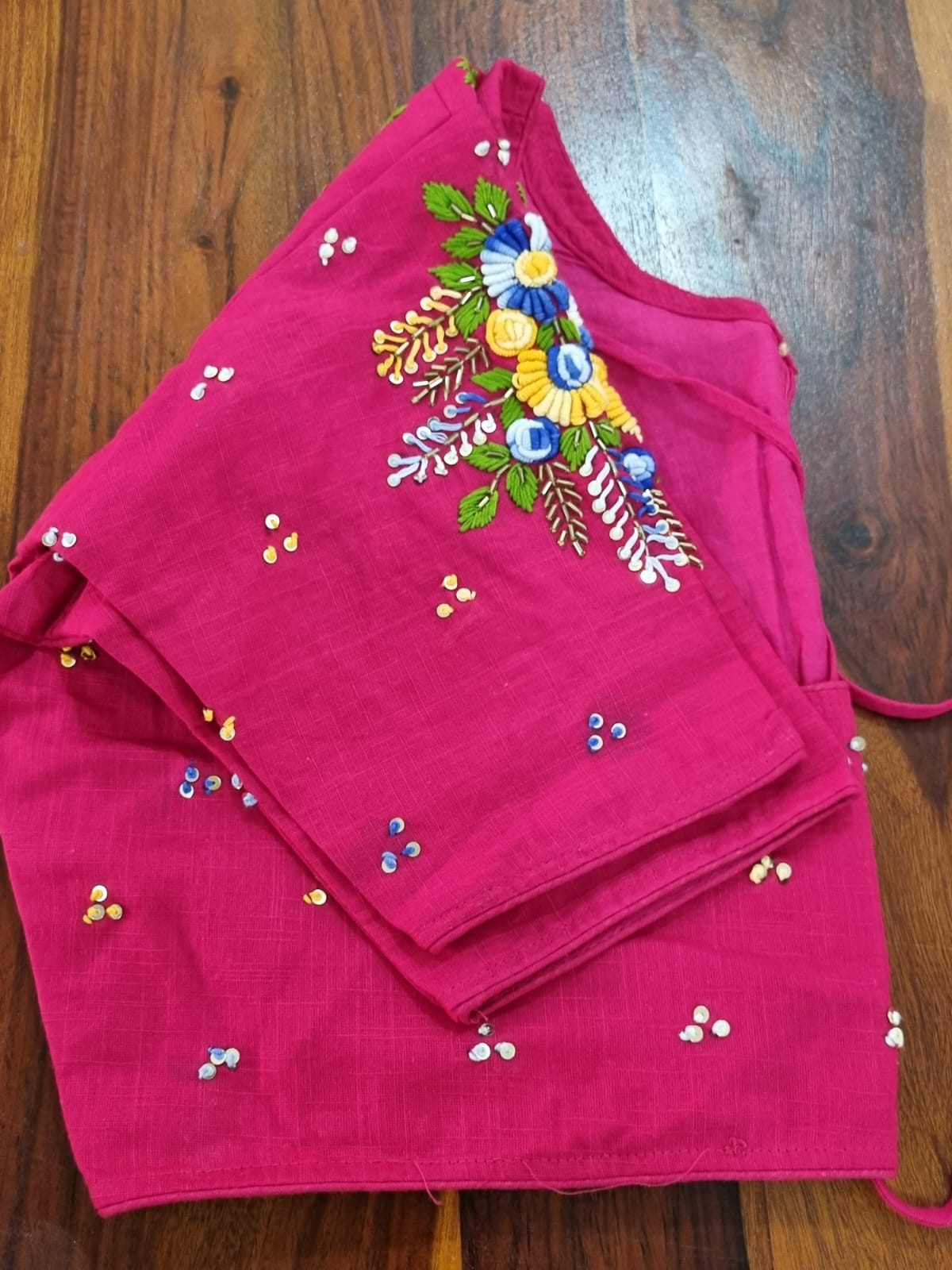 Floral Hand Embroidered Blouse