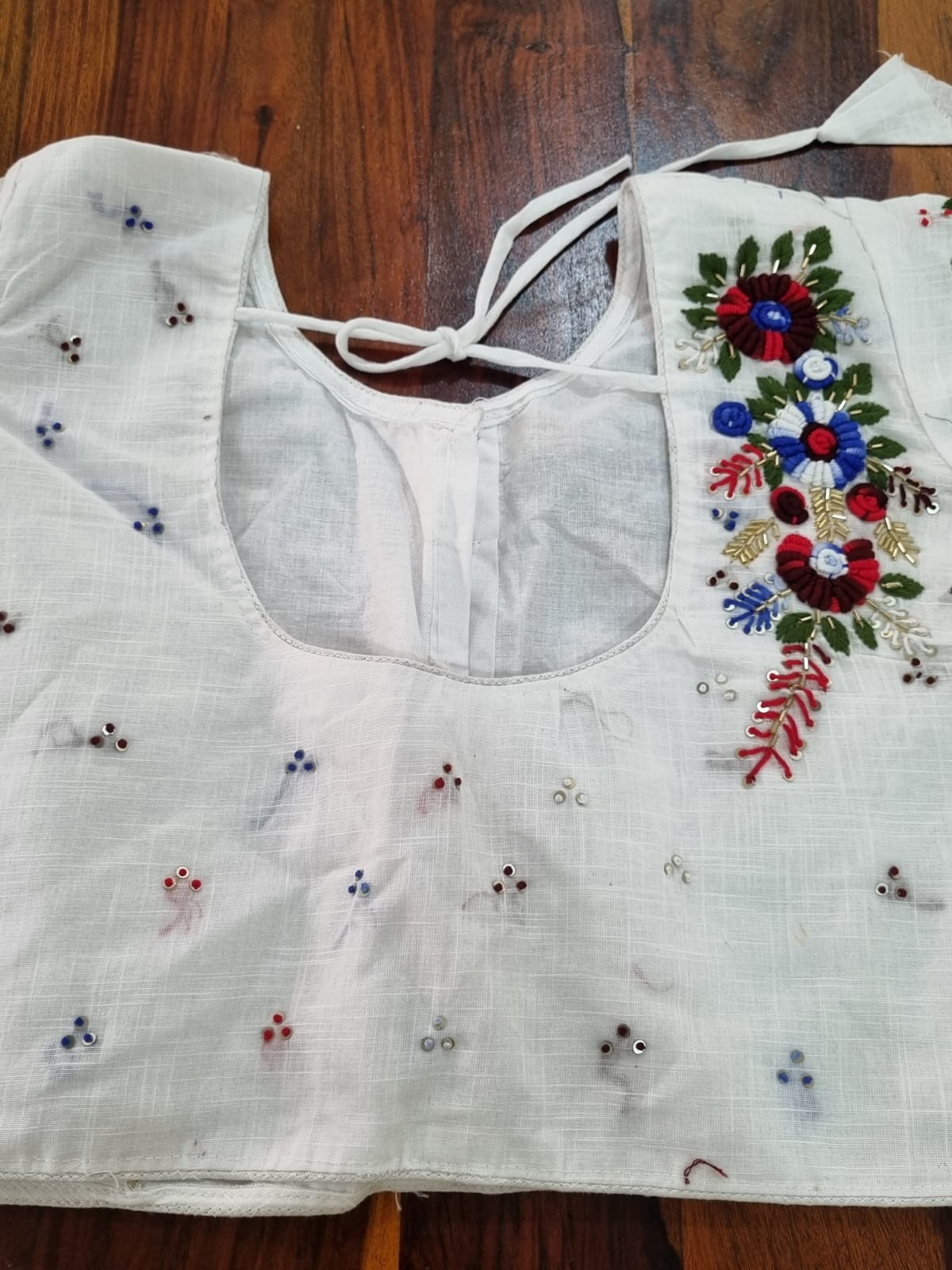 Floral Hand Embroidered Blouse